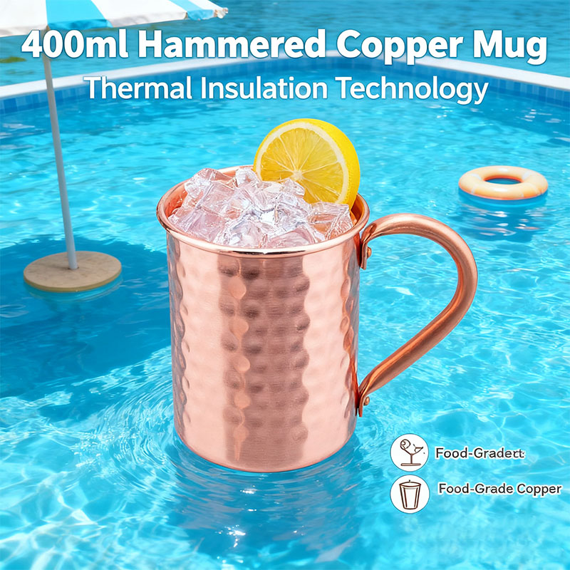 Copper Cocktail Mug - Yeni %100 Bakır Bardaklar Saf Dökme