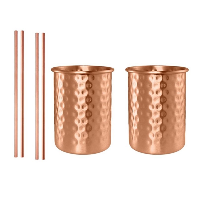 Copper Cocktail Mug - ABLU-2PC 400Ml Bakır Rengi Paslanmaz Çelik