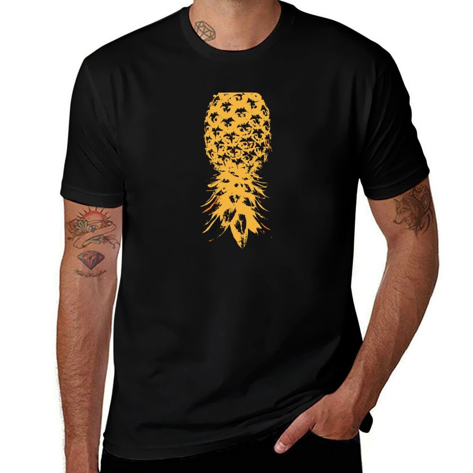 Luxury Lifestyle Design - Swinger Lifestyle Baş Aşağı Ananas T-Shirt