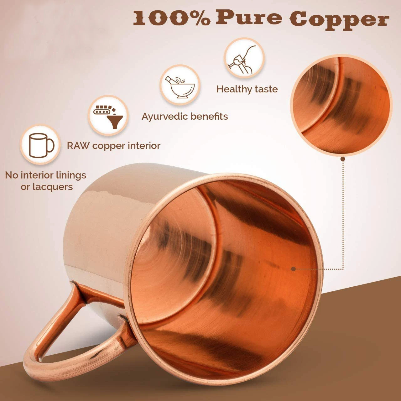 Moskova Mule Saf Bakır Kupalar - Copper Cocktail Mug incelemesi ve fiyatı
